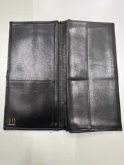 【中古品】 dunhillダンヒル レザー 長財布 黒ブラック ファッション小物 財布 現状品