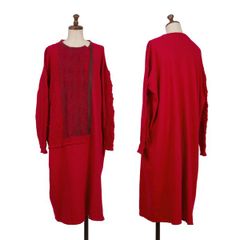 美品 ラウタシー 三吉彩花着用 アシンメトリー デザインニット 