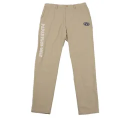 パパスプラス ゴルフPAPAS PLUS GOLF ロゴプリントストレッチテーパードパンツ ベージュ50Lのサムネイル