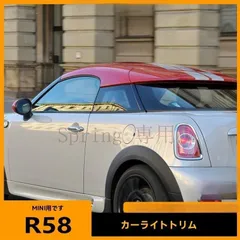 BMW MINI-R58 車窓装飾 ブラッククローム ステンレス製ガード COUPE/F56/R56用 Fのサムネイル