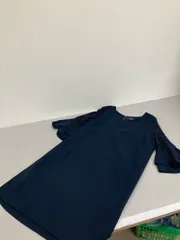 送料無料★HK WORKS LONDON★袖フレアワンピース　ネイビー★シャツワンピース★LLサイズ　#80518sj68のサムネイル