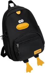 TaKiHuReO アヒル アニマル リュック キッズ かわいい お洒落 動物 バックパック デザイン 通学 旅行 おしゃれ 軽量 目立つ カバン 通園 (ブラック,  XL)のサムネイル
