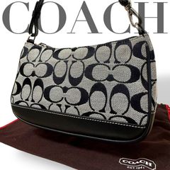 COACH アクセサリーポーチ シグネチャー レザーキャンバス 黒 - メルカリ COACH アクセサリーポーチ シグネチャー レザーキャンバス 黒 - メルカリ