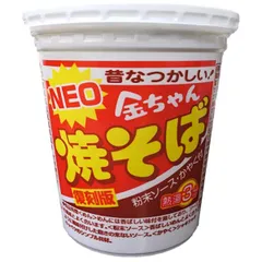 徳島製粉 NEO金ちゃん焼そば 復刻版 84g×12個入| 送料無料 インスタント 即席 カップ麺 焼きそば ストック 飲食店 ケース買い まとめ買い 業者 仕入れ 大量 蕎麦 簡単 やきそばのサムネイル