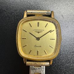 招*猫様 LONGINES スイス製 手巻き時計 ゴールド 角型 3針 日付有り