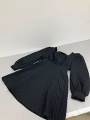 送料無料★ems★長袖シャツチュニック　ミニワンピース★ブラック★フリーサイズ　#80518sj68のサムネイル