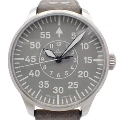 【美品】Laco ラコ  パイロット アーヘン42 グラウ 自動巻き メンズ 腕時計 グレー文字盤 純正革ベルト 862159【いおき質店】のサムネイル
