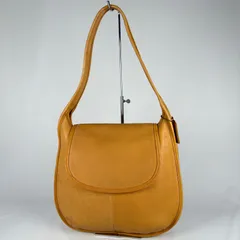 COACH コーチ エルゴ　9029 黄色 レザー ワンショルダーバッグ