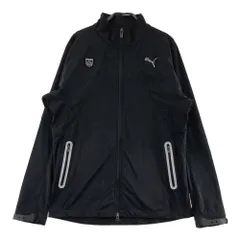 サイズ：XL PUMA GOLF プーマゴルフ  裏起毛 ジップジャケット  ブラック系 [240101692932] ゴルフウェア メンズ ストスト