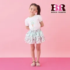 Lycee mine  【サーティワン アイスクリーム】【接触冷感】総柄ティアードスカート(インパン付)　3062181　ミントのサムネイル