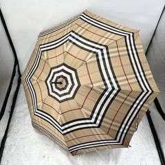 BURBERRY バーバリー ノバチェックレッド 晴雨兼用長傘 一本傘 - メルカリ