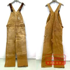 雰囲気系 Carhartt R27 ダック地 オーバーオール ダブルニー W36 雰囲気系 Carhartt R27 ダック地 オーバーオール ダブルニー W36