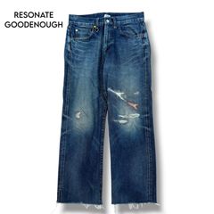 Regen Glanz セルビッジボタンフライストレートデニムパンツ - メルカリ
