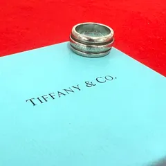極 美品 TIFFANY&Co. ティファニー ヴィンテージ グルーブド ダブル