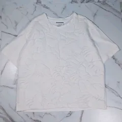 23SS TAAKK リーフ柄 オーバーサイズTシャツ 3(L) ホワイト オフホワイトのサムネイル