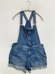 HOLLISTER ホリスター サロペット/オーバーオール L ブルー ショート・ひざ上丈 デニム レディースのサムネイル