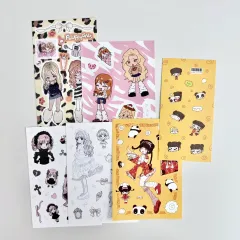 リコマル シールステッカー まとめ 人物ステッカー 文具 ダイアリーデコ グッズ