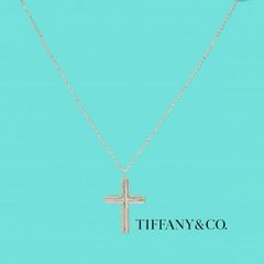 TIFFANY&Co.ティファニー コンケーブクロスネックレス - メルカリ
