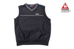 ルコック スポルティフ ゴルフ LE COQ SPORTIF 中古 Vネック スニード ベスト メンズ ゴルフウェア M ブラック