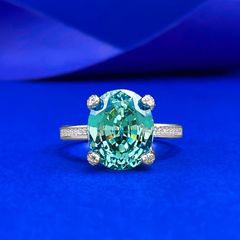 925純銀】1.5ct ラボグロウン・パライバマリンリング - メルカリ