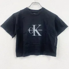 Calvin Klein Jeans　カルバンクラインジーンズ　半袖プリントTシャツ　黒　ブラック　Sサイズ　古着