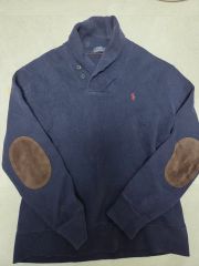 ラルフローレン ボーダー エルボーパッチ スウェット ヴィンテージ 90s 