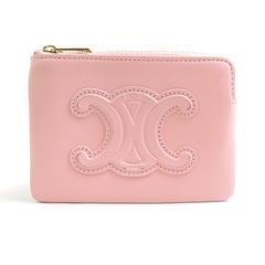 CELINE 】ジップ付きカードホルダー/ソフトピーチ - メルカリ