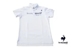 ルコックスポルティフゴルフ LE COQ SPORTIF 中古 EXcDRYロゴ 半袖 シャツ メンズゴルフウェア L ホワイト