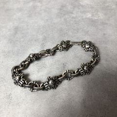 シルバー950 ブレスレット】フルール・ド・リス（百合の紋章）55g