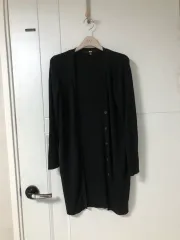 UNIQLO ユニクロ 季節の変わり目 ブラック 黒 カーディガン ロング丈 ロング丈 XS