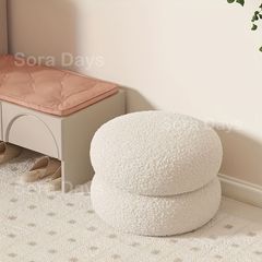 IKEA 高級ライン ストックホルム ハラコ スツール 子牛毛皮 黒x白