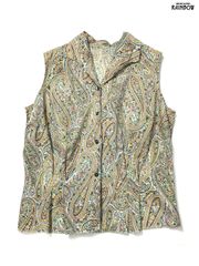 美品 未使用 オールドイングランド ボウタイ シルク ブラウス 