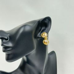 K18 ピンクゴールド ツキフープピアス 10×13mm 1.30g 新品未使用 
