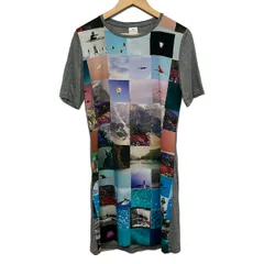 PaulSmith(ポールスミス) ワンピース サイズM レディース美品  グレー×マルチ PS/転写プリント半袖/ロングのサムネイル