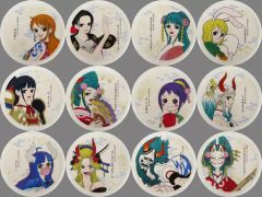 [중고] 머그컵·탕만 전 12종 세트 도자기 코스터 [이치 반 쿠지 원피스 EX ONE PIECE GIRL'S COLLECTION 패 노황] G상