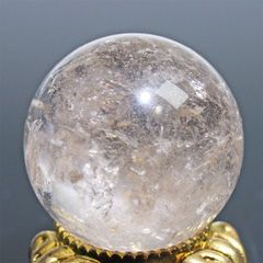 D471-22〕約30mm スモーキークォーツ スフィア 丸玉 煙水晶 置物 風水