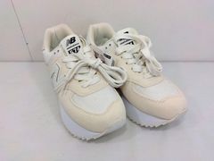 New Balance WL574ZAH 厚底 スニーカー ライトベージュ 23 - メルカリ