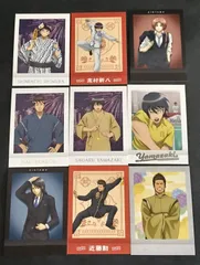 eb406【銀魂 GINTAMA】神威 桂小太郎 近藤勲 山崎退 志村新八 ぱしゃこれ 9枚セット スーツ 浴衣 カンフー 真選組 アニメグッズ まとめ売り