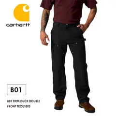 【Carhartt】B01 Loose Fit Firm Duck Double-Front Utility Work Pant Black 32×32 タグ無しのサムネイル