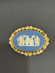 WEDGWOOD ウェッジウッド ブローチ ブルージャスパーのサムネイル