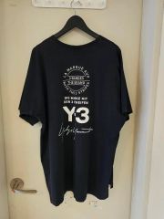 希少 ヨウジヤマモト Y-3 ワイスリー 15周年バックプリントTシャツ S
