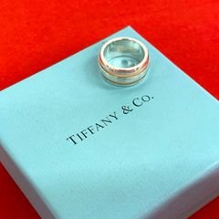 極 美品 TIFFANY&Co. ティファニー グルーブド ダブルライン リング