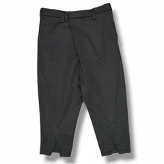 参考上代30000円 JULIUS 19AW CROPPED FRONT SLIT TROUSERS クロップド フロントスリットトラウザース スラックス ユリウス 677PAM6 ブラック 2 （15538M）のサムネイル