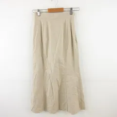 デュラス DURAS タイトスカート ロング ストレッチ ベージュ F *A395のサムネイル