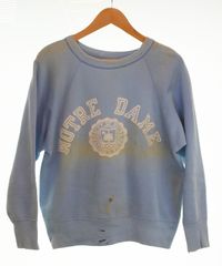 60s ヴィンテージ 半袖スウェット NOTRE DAME ナス紺 ツートン - メルカリ