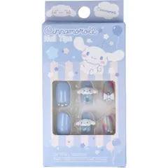 シナモロール ネイルチップ 24枚入 接着用シール付き！  24TIPS・10SIZES。 ※プレップパッドは付属しておりません。