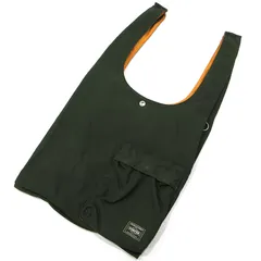 【三重本店】 中古 PORTER | ポーター エコバッグ BAGGER GMS BAG 2wayバッグ 865-15215 カーキグリーン 【121】