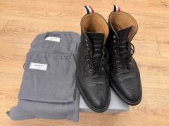 トムブラウン ウイングチップ US8 26.0cm 革靴 THOM BROWNE - メルカリ