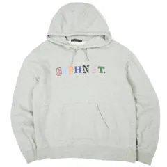 SOPHNET. ソフネット 日本製 ALPHABET PULL OVER SWEAT PARKA アルファベットロゴ スウェットプルオーバーパーカー SOPH-150163 L GRAY HOODIE 裏毛 トップス g26655のサムネイル