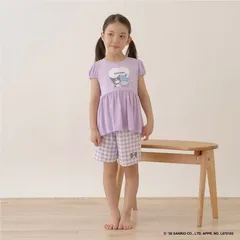Lycee mine  【サンリオキャラクターズ】【接触冷感】【どちらが前でもOK】ひんやりとろけるパジャマ　 3062390　ラベンダー